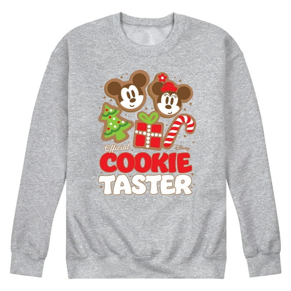 Disney - Official Cookie Taster Mickey And Minnie - Men's Crew Fleece Sweatshirt Sweatshirt