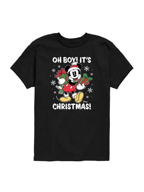 - Oh Boy It's Christmas Toddler Boys' Toddler Short Sleeve Graphic T-Shirt