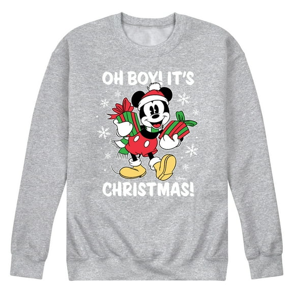Disney - Oh Boy Its Christmas - Men's Crew Fleece Sweatshirt Sweatshirt