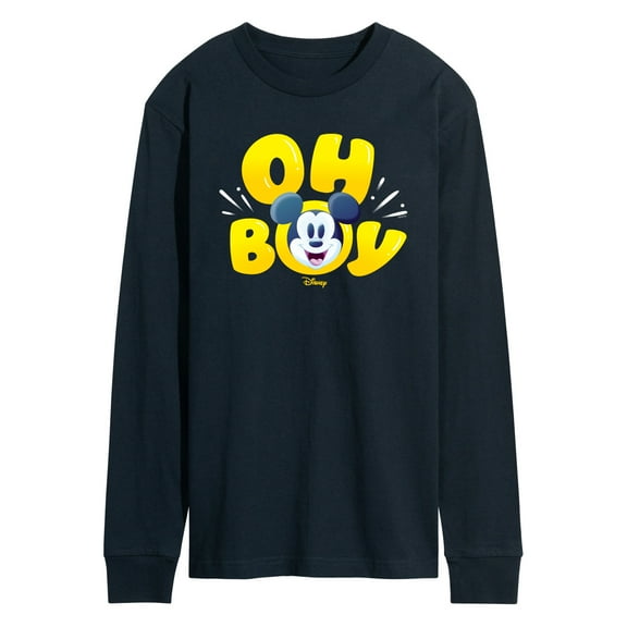 Disney - Mickey Oh Boy - Men's Long Sleeve Graphic T-Shirt