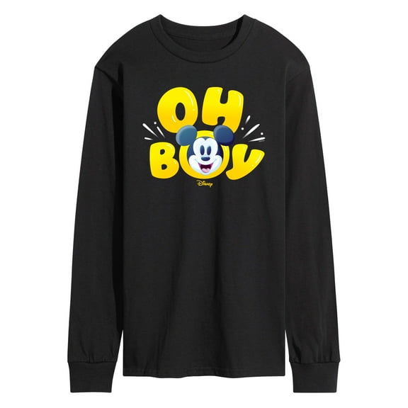 Disney - Mickey Oh Boy - Men's Long Sleeve Graphic T-Shirt