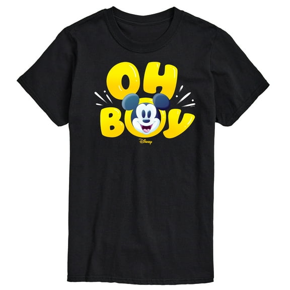 Disney - Oh Boy Mickey Face - Men's Short Sleeve Graphic T-Shirt
