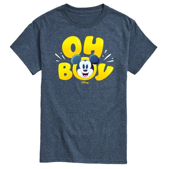 Disney - Oh Boy Mickey Face - Men's Short Sleeve Graphic T-Shirt