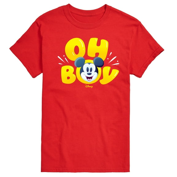 Disney - Oh Boy Mickey Face - Men's Short Sleeve Graphic T-Shirt