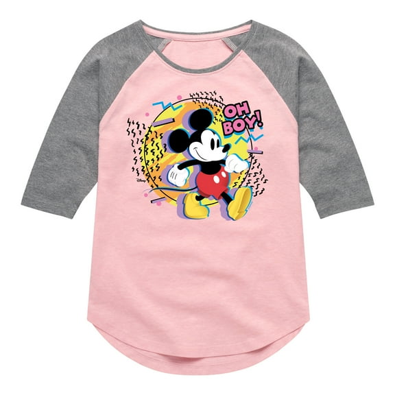 Disney - Oh Boy Stroll - Toddler & Youth Girls Raglan Graphic T-Shirt