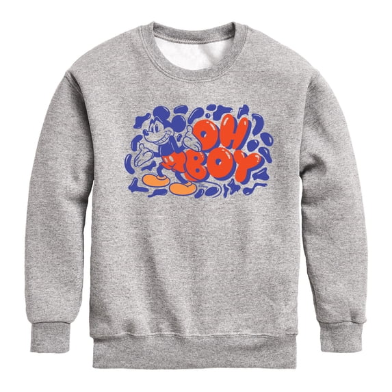 Disney - Oh Boy - Youth Crewneck Fleece Sweatshirt