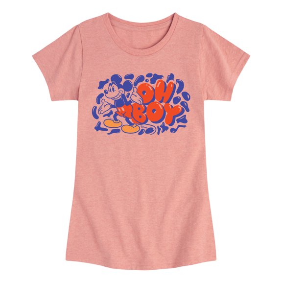 Disney - Oh Boy - Youth Girls Short Sleeve Graphic T-Shirt