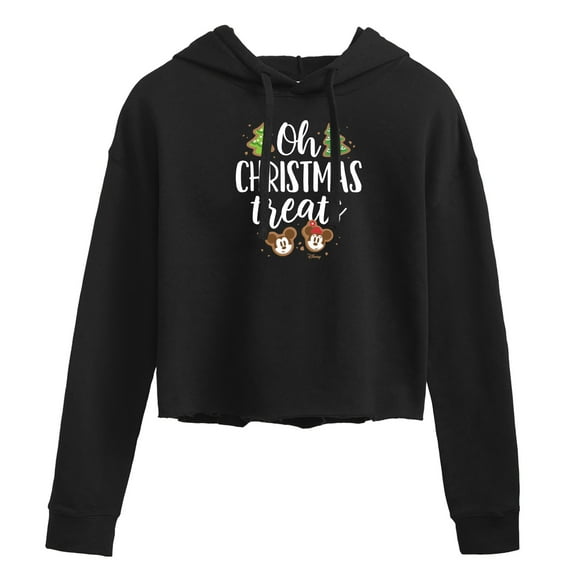 Disney - Oh Christmas Treats - Juniors Cropped Pullover Hoodie