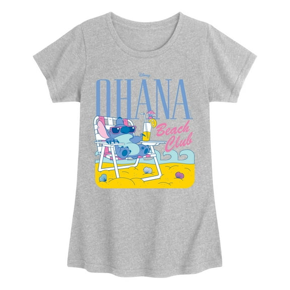 Disney - Ohana Beach Blub - Youth Girls Short Sleeve T-Shirt