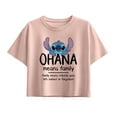 thumbnail image 1 of Disney - Ohana Means Family-Girl Short Sleeve Boxy Tee, 1 of 4