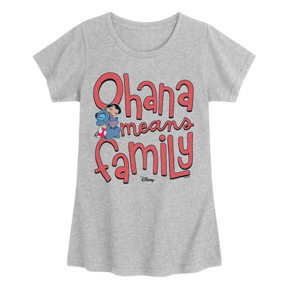 Disney - Ohana Means Family - Youth Girls Short Sleeve T-Shirt