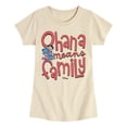 thumbnail image 1 of Disney - Ohana Means Family - Youth Girls Short Sleeve T-Shirt, 1 of 4