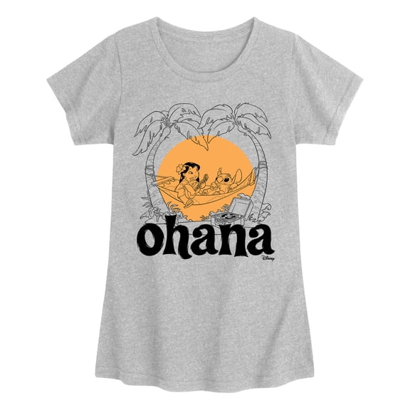 Disney - Ohana - Youth Girls Short Sleeve T-Shirt