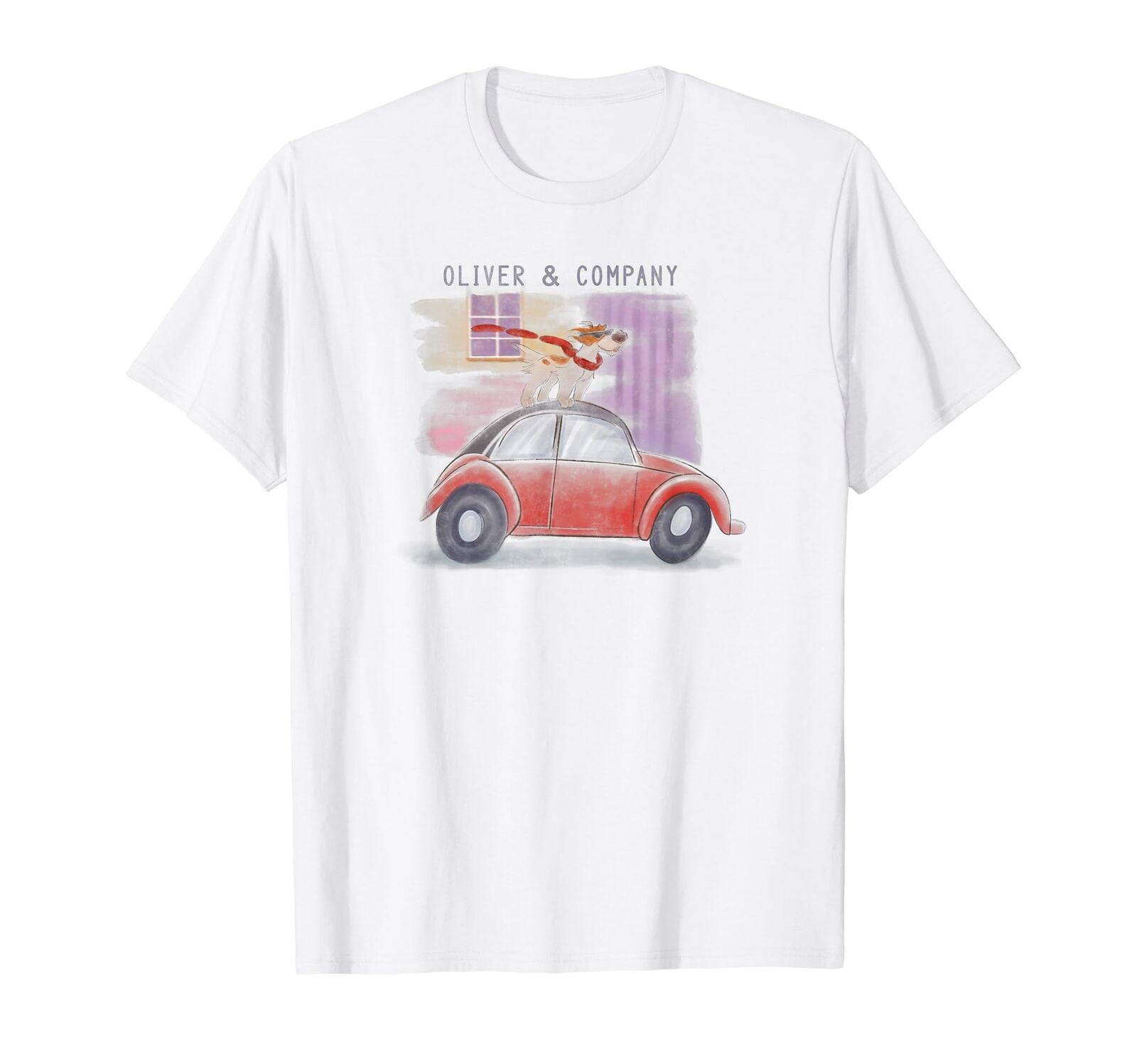Disney Oliver & Company Dodger Car Surfer TShirt