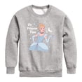 thumbnail image 1 of Disney - On Princess Time Cinderella - Youth Boys Crew Fleece Sweatshirt, 1 of 4