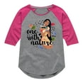 thumbnail image 1 of Disney - One With Nature  - Toddler & Youth Girls Raglan Graphic T-Shirt, 1 of 5