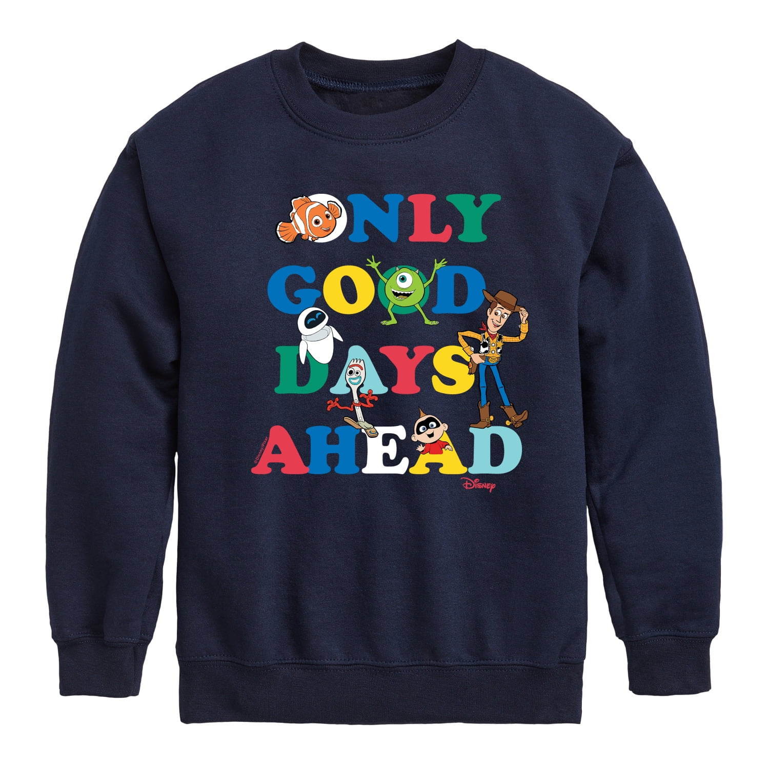 Disney - Only Good Days Ahead - Toddler & Youth Crewneck Fleece ...