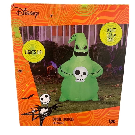 Disney Oogie Boogie Inflatable Lights Up 3.5 ft Tall