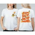 thumbnail image 1 of Disney Orange Bird 2 Sided T-Shirt, Sunshine On My Mind Disneyworld, Summer Vacation, Flower Garden Festival 2025 Shirt, Disneyland Trip Tee, 1 of 5