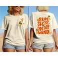 thumbnail image 1 of Disney Orange Bird 2 Sided T-Shirt, Sunshine On My Mind Disneyworld, Summer Vacation, Flower Garden Festival 2025 Shirt, Disneyland Trip Tee, 1 of 5