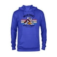 thumbnail image 1 of Disney Original Mickey & Friends Hello Folks Retro Vintage - Pullover Hoodie for Adults - Customized-Royal, 1 of 5