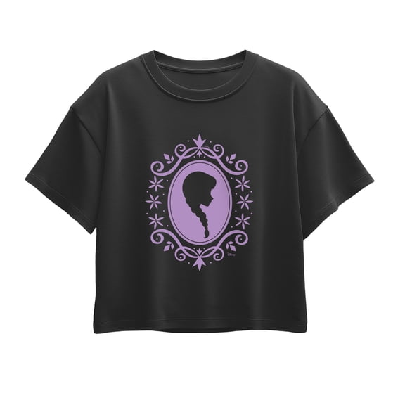 Disney - Ornate Frame Anna - Youth Girls Boxy T-Shirt