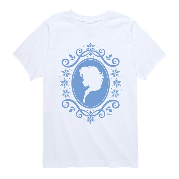 Disney - Ornate Frame Elsa - Youth Boys Short Sleeve Graphic T-Shirt