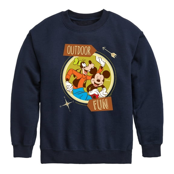 Disney - Outdoor Fun - Toddler & Youth Crewneck Fleece Sweatshirt
