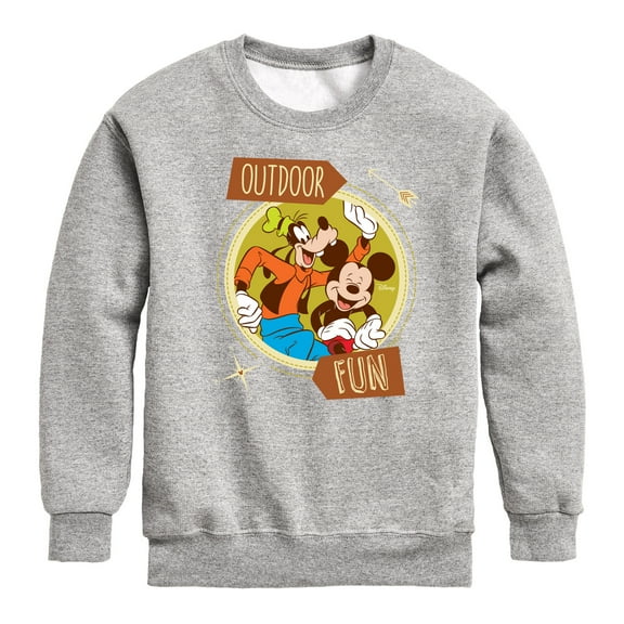 Disney - Outdoor Fun - Toddler & Youth Crewneck Fleece Sweatshirt