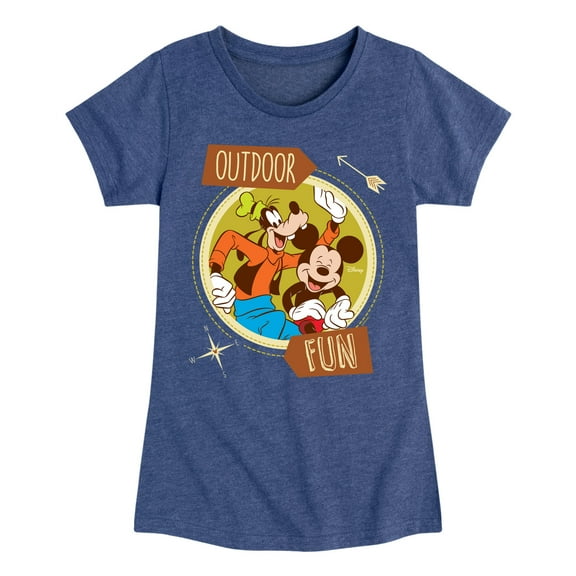 Disney - Outdoor Fun - Toddler & Youth Girls Short Sleeve Graphic T-Shirt