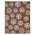thumbnail image 1 of Disney Outdoor Mickey Mouse Maritime Coastal Geometric Red Area Rug, 8x10, 1 of 9