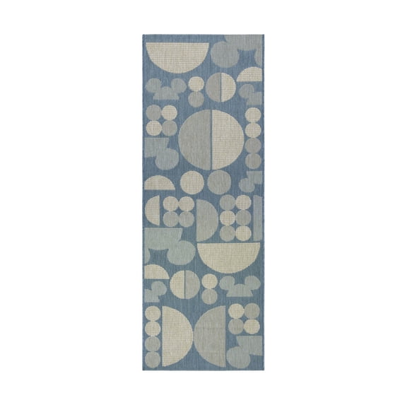Disney Outdoor Mickey Mouse Spheres Modern Geometric Oasis Area Rug, 2x6