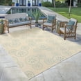 thumbnail image 1 of Disney Outdoor Sand Dollar Coastal Abstract Sand/Oasis Area Rug, 8x10, 1 of 7