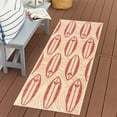 thumbnail image 1 of Disney Outdoor Surfboard Coastal Graphic Sand/Red Area Rug, 2x6 Runner, 1 of 7