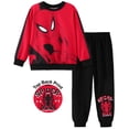 thumbnail image 1 of Disney Marvel Spider-Man Boys Cotton Long Sleeves Outfit Set Sweatshirt Jogger Sweatpants Set Toddler Kids Clothes Red Sizes 2-9Y, 1 of 7