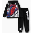 thumbnail image 1 of Disney Marvel Spider-Man Boys Cotton Hoodie Outfit Set Kids Clothes Set Superhero Sweatshirt Jogger Sweatpants Set Halloween Gift Sizes 2T-9Y, 1 of 12