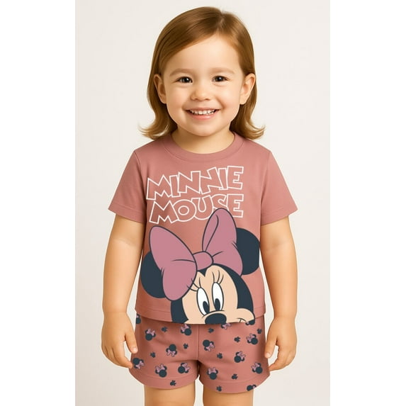 Disney Minnie Mouse Pink Toddler 2 Piece Set, 2T-4T (Girl's)