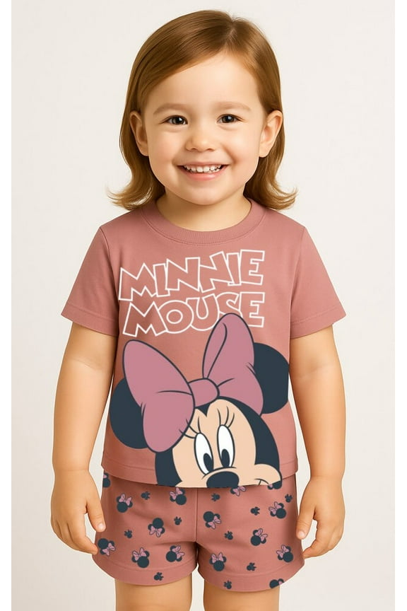 Minnie Mouse Pink Toddler 2 Piece Set, 2T-4T (Girl's)
