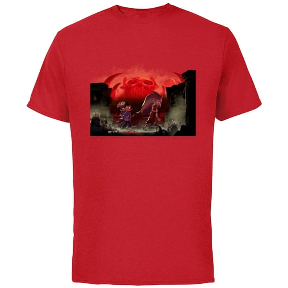 Disney Owl House Luz Edna and King - Short Sleeve Cotton T-Shirt for Adults - Customized-Red