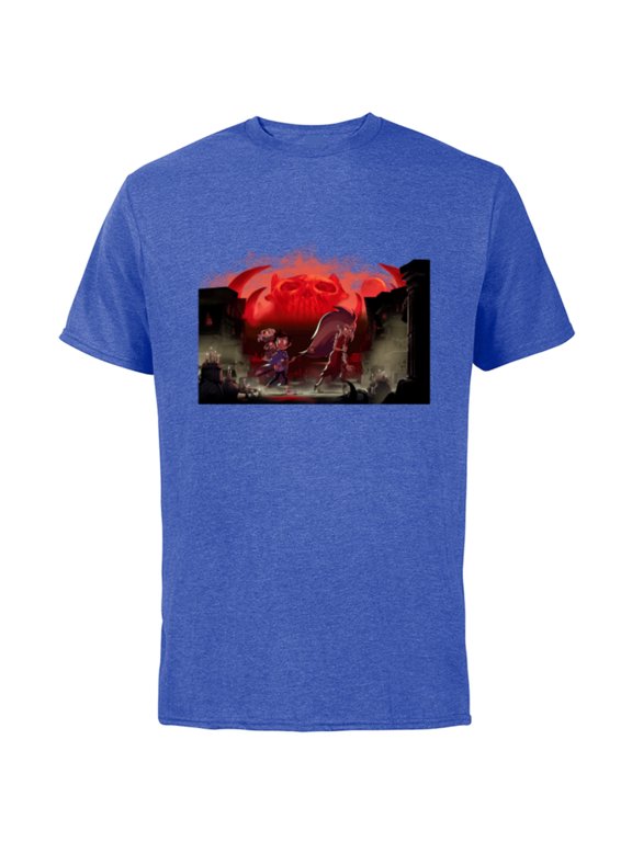 Owl House Luz Edna and King - Short Sleeve Cotton T-Shirt for Adults - Customized-Royal Heather