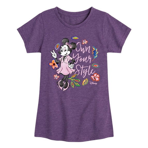 Disney - Own Your Style - Toddler & Youth Girls Short Sleeve Graphic T-Shirt