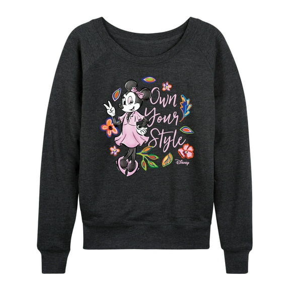 Disney - Own Your Style - Women's Lightweight French Terry Long Sleeve Shirt