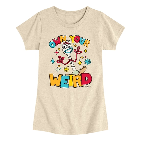 Disney - Own Your Weird Forky - Youth Girls Short Sleeve T-Shirt