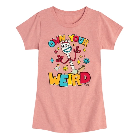 Disney - Own Your Weird Forky - Youth Girls Short Sleeve T-Shirt