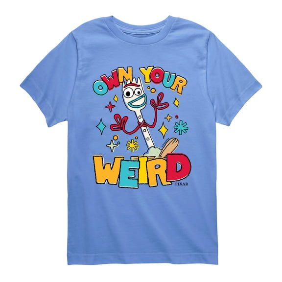 Disney - Own Your Weird Forky - Youth Short Sleeve Graphic T-Shirt