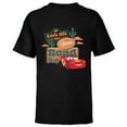 thumbnail image 1 of Disney PIXAR Cars Let’s Hit the Open Road - Short Sleeve T-Shirt for Kids - Customized-Black, 1 of 5