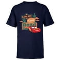 thumbnail image 1 of Disney PIXAR Cars Let’s Hit the Open Road - Short Sleeve T-Shirt for Kids - Customized-Navy, 1 of 5