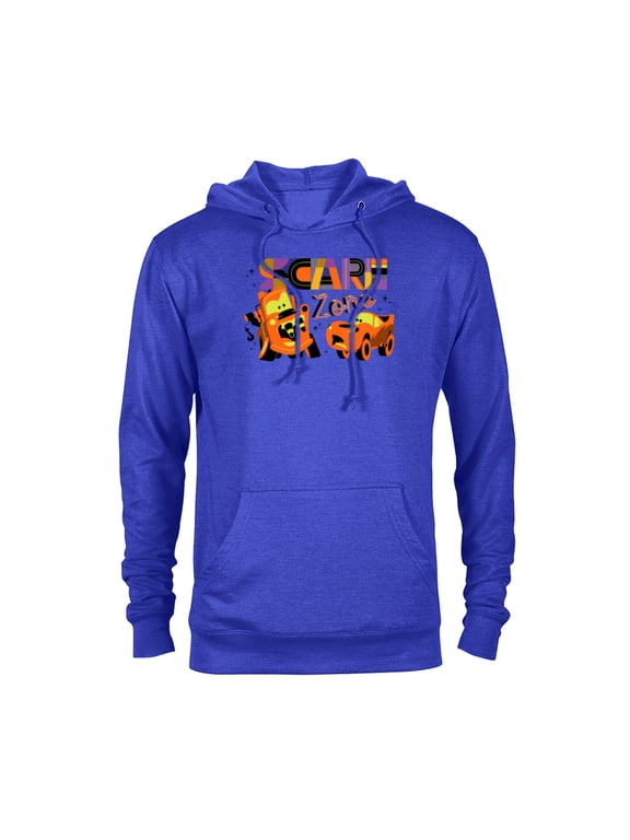 Disney PIXAR Cars Mater & Lightning McQueen Halloween Scare Zone - Pullover Hoodie for Adults - Customized-Royal Heather