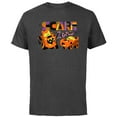 thumbnail image 1 of Disney PIXAR Cars Mater & Lightning McQueen Halloween Scare Zone - Short Sleeve Cotton T-Shirt for Adults - Customized-Charcoal Heather, 1 of 5