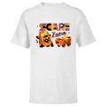 thumbnail image 1 of Disney PIXAR Cars Mater & Lightning McQueen Halloween Scare Zone - Short Sleeve T-Shirt for Kids - Customized-White, 1 of 5